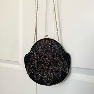 Vintage Hand Beaded Evening Bag